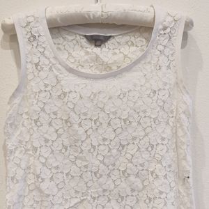 Rubbish White Lace Tank Size Small NWOT